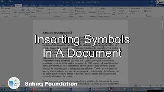 Famous Inserting symbols in a document, Computer Science Lecture | Sabaq.pk Net Worth