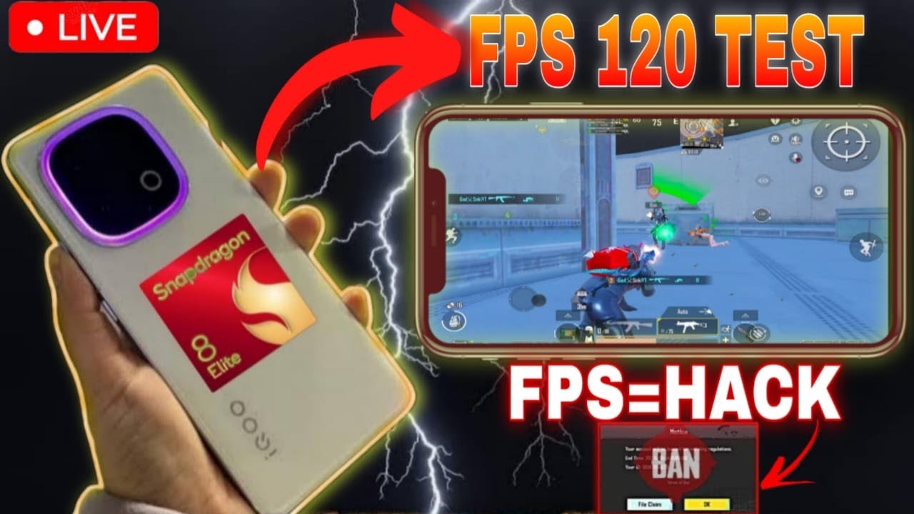 iQOO 13 BGMI TEST SMOOTH 120 FPS🔱🔥 GRAPHICS SETTINGS WITH FPS METER ...