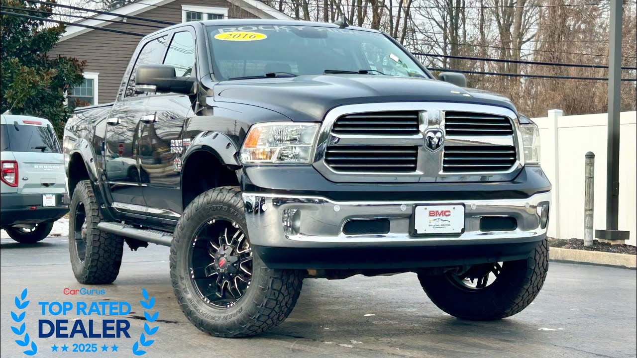 2016 Ram 1500 Rocky Ridge K2 Package - Big Horn 4X4 Crew Cab 5.7L HEMI V8. Low Miles!!! 6” Lift. 
