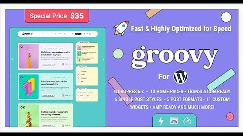 Groovy   Modern & Lightweight Blog for WordPress