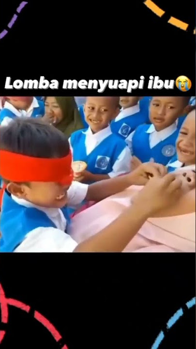 Lucu, Lomba menyuapi ibu