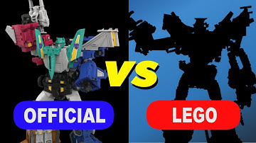 Official Hasbro/Haslab Liokaiser vs custom LEGO Liokaiser (Transformers Masterforce)