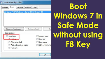 How to boot windows 7 in safe mode without using F8 key