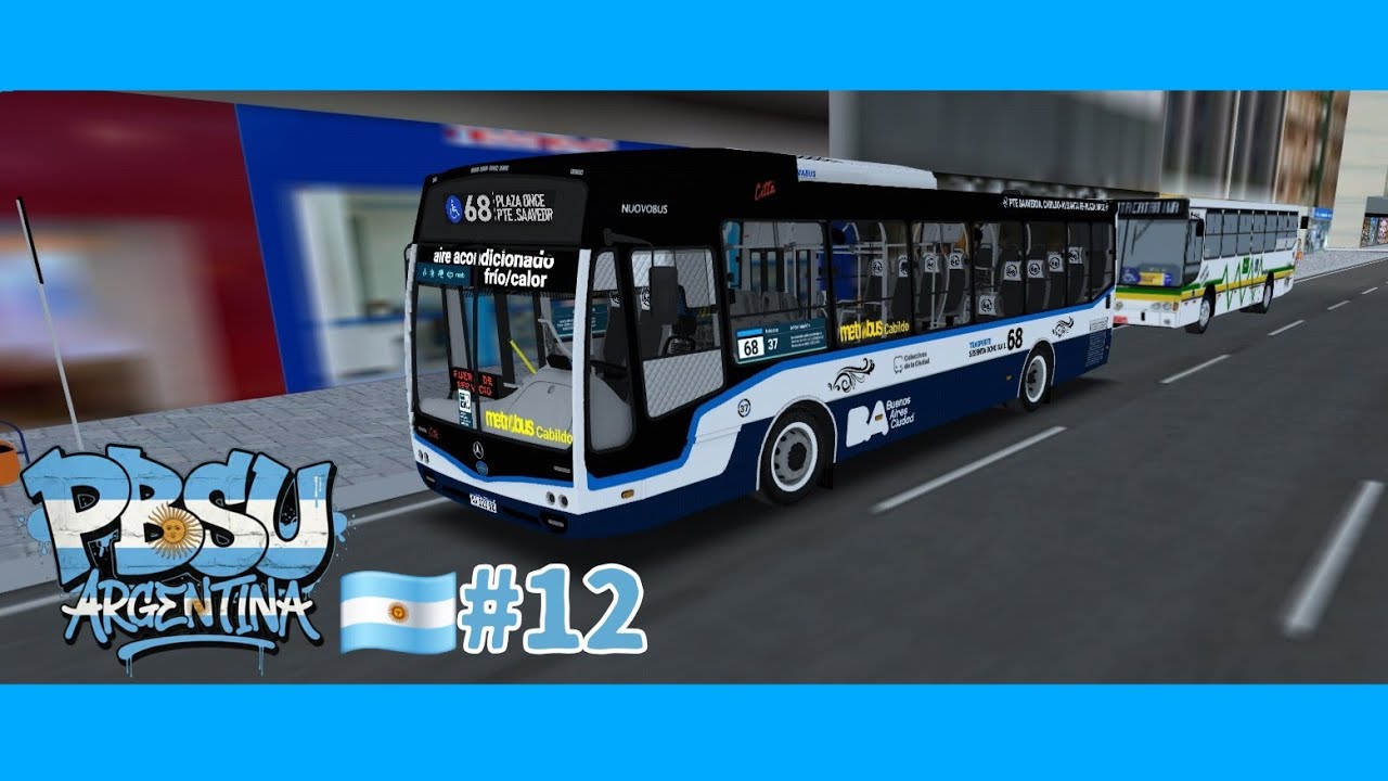 PBSU ARGENTINA🇦🇷#12 NUOVOBUS CITTA OH 1621 DE LA 68⚪️🔵 CON DEL NUEVO PLOTEADO