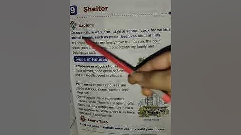 CLASS 1|| EVS|| CHAPTER 9|| SHELTER ||PART 1||