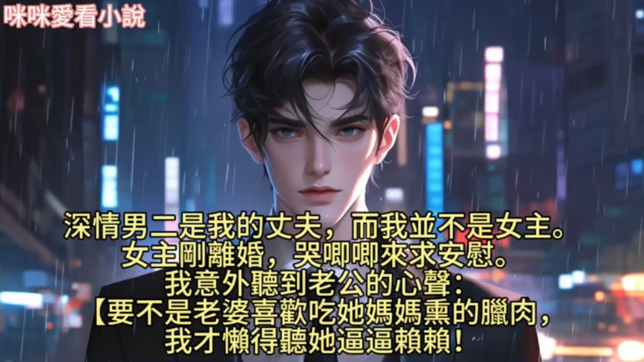 深情男二是我的丈夫，而我並不是女主。女主剛離婚，哭唧唧來求安慰。我意外聽到老公的心聲：【要不是老婆喜歡吃她媽媽熏的臘肉，我才懶得聽她逼逼賴賴！#一口气看完 #爽文 #小说 #故事