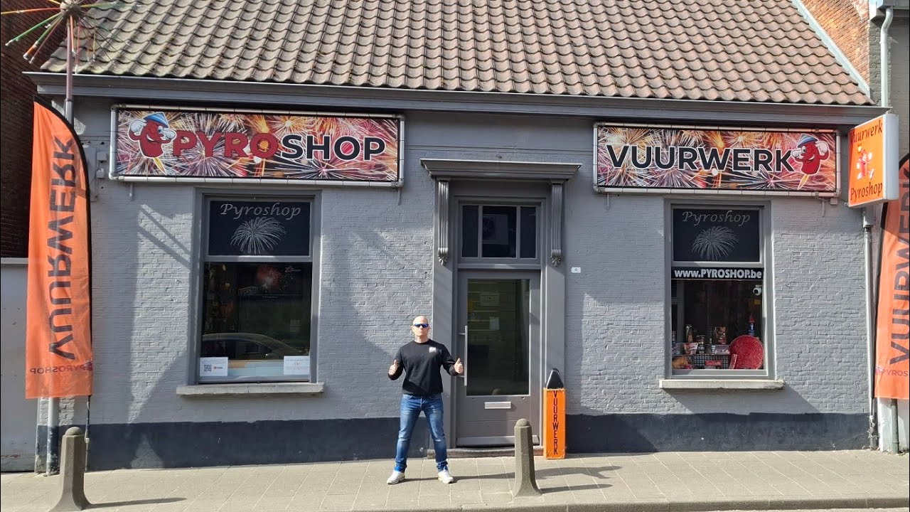 Pyroshop Baarle-hertog maart 2025 !!!! top winkel #vuurwerk #pyro #fireworks #feuerwerk #viralvideo