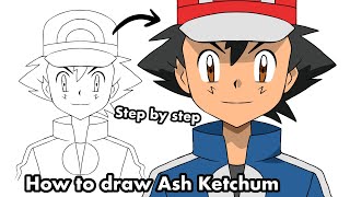 How to draw Ash Ketchum in ibis paint x  || Pokémon screenshot 3