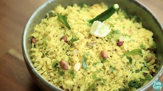 Kanda Poha Recipe - Onion Poha Recipe - Indori Poha Recipe