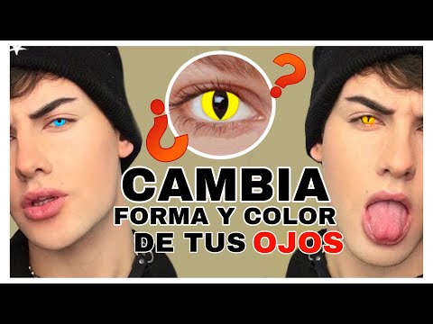 PROBANDO LENTES DE CONTACTO EXTRAÑOS | Leean Salinas