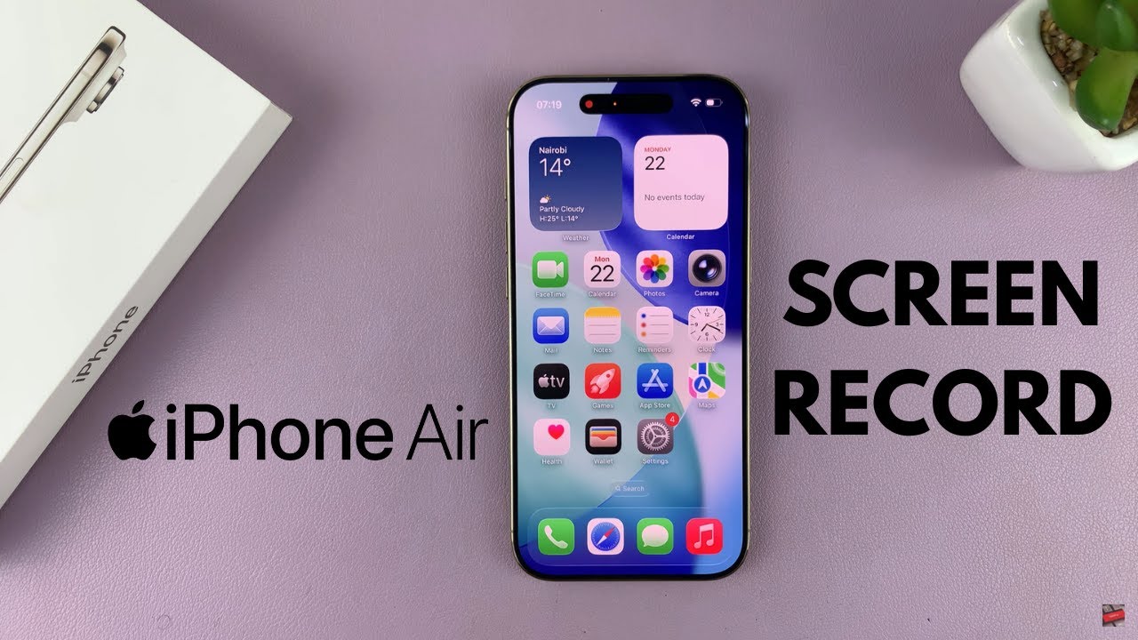 Как записать экран на iPhone Air