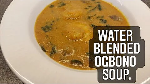 OGBONO SOUP/ I BLENDED OGBONO SEEDS WITH WATER.