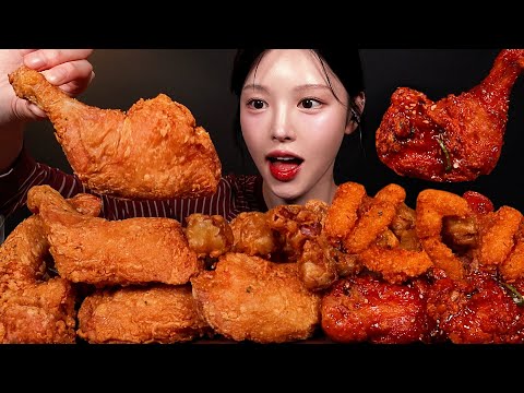 🍗 닭발튀김까지 옛날통닭 치맥 꿀조합 Chicken &amp; <strong>Beer</strong> Mukbang Asmr