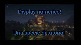 Costruisco un display a 7 segmenti funzionante con la redstone. Minecraft Italia.