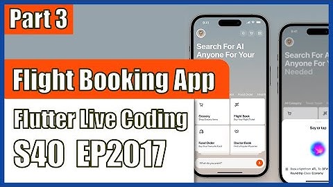 [Flutter] Flutter Live Coding EP2017 (Flight Booking App UI Part 3)