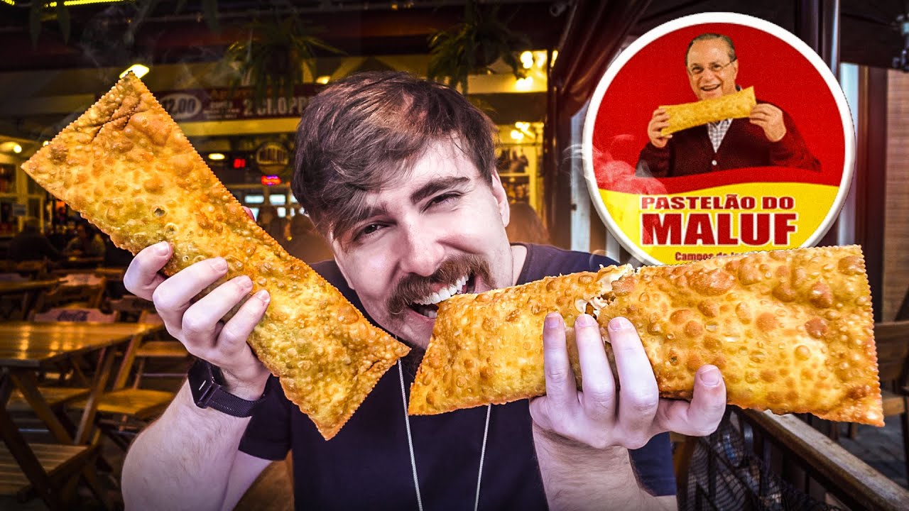 Pastel gigante de 30cm I O Famoso Pastelão do Maluf Campos do Jordão YouTube