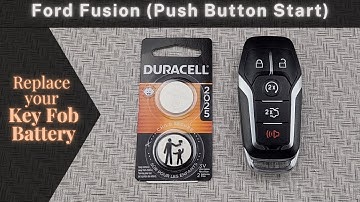 How to DIY Replace Change a Ford Fusion Push Button Start 2013-2016 Key Remote Fob Battery