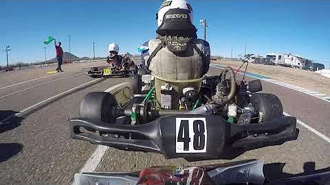 PKRA Winter Race 7 A-Main Vintage Two Straights CCW LO206 Sr 2-21-21 *Most fun I've had in a Kart!*