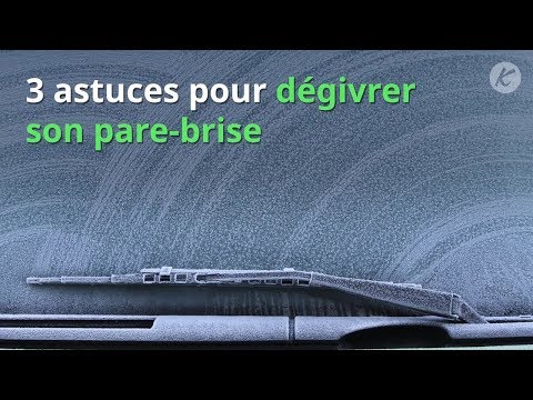 Trucs hivernaux: dégivreur pour pare-brise en aérosol 