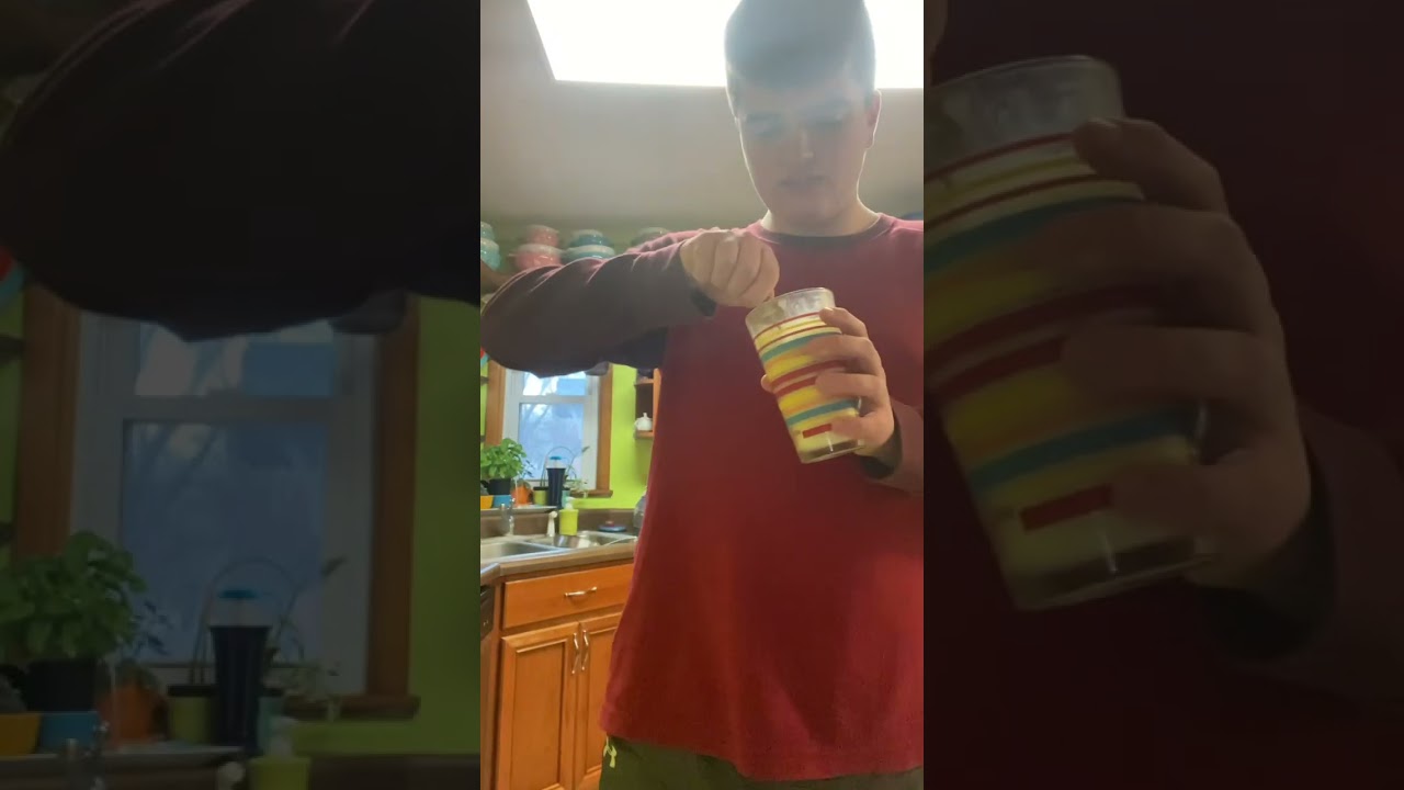 Carter makes an ice cream soda