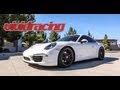 Porsche 991 carrera with racing exhaust system