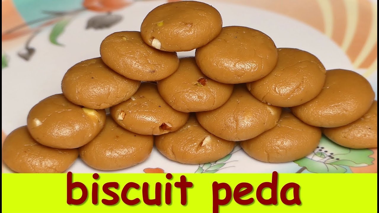biscuit peda recipe in kannada quick and easy pede recipe in kannada