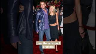Jennifer aniston  and brad pitt red carpet.