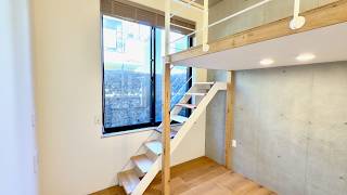 This 226 sqft Tokyo Apartment Has a Built-In Loft Bed!🤯