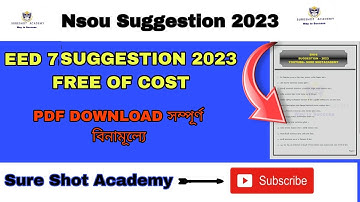 EED 7 SUGGESTION 2023