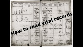 How to Read Vital Records from Galicia (RC, GC, East. Orth, & Jewish)