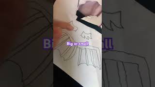 Comment down below big or small #art #papercrafts lol