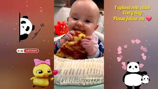 😄cute baby video ❤ try not to laugh ! (PART17) #shorts #baby #cutebaby #funny