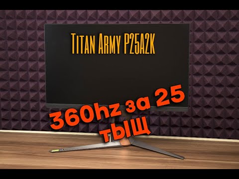 видео: Обзор  Titan Army P25A2K - Антикризисные 360Hz