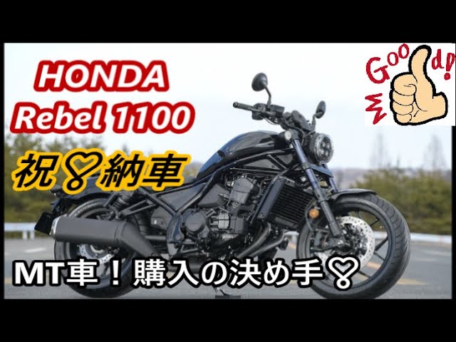 HONDAレブル1100 祝 納車❣ MT車！購入の決め手は⁉ - YouTube