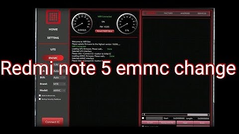 Redmi note 5 pro emmc change file mipi tester box