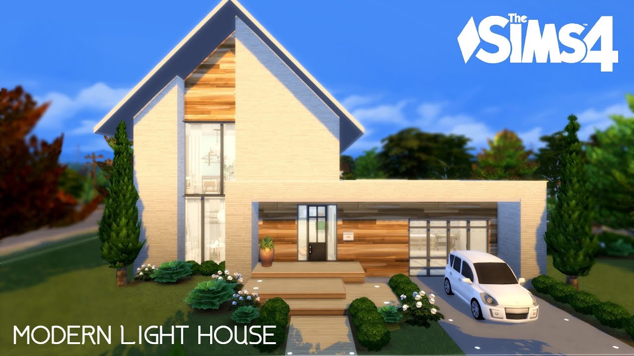 THE SIMS 4 / Light Modern House / NO CC / Stop motion - YouTube