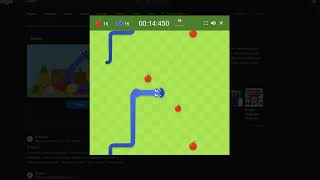 Google Snake 25 Apples Borderless Mode Normal 3 MultiA Run ElleOSx