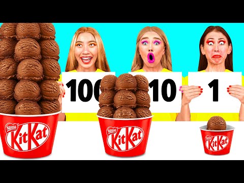 100 Layers of Food Challenge | Funny Challenges