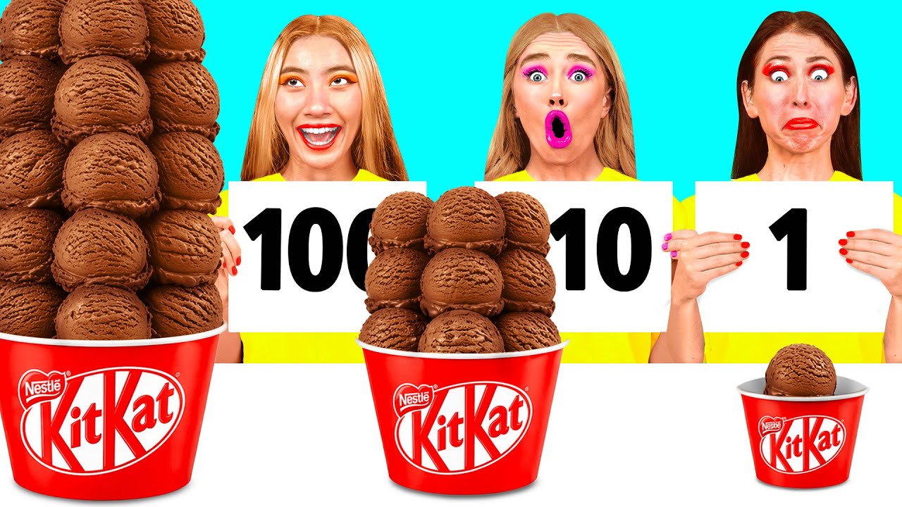 Challenge Video 100 Layers of Food Challenge | Funny Challenges - YouTube