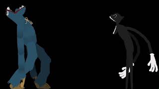 my new cartoon cat   cartoon cat vs huggy wuggy (stick nodes)