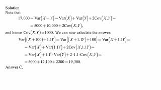 Exam P exercise for April 18, 2018