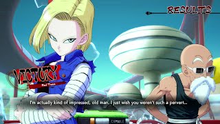 DBFZ - Master Roshi Unique Female Interactions