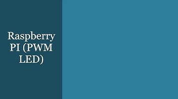 ​RASPBERRY PI / ROS - Experiments: PWM LED