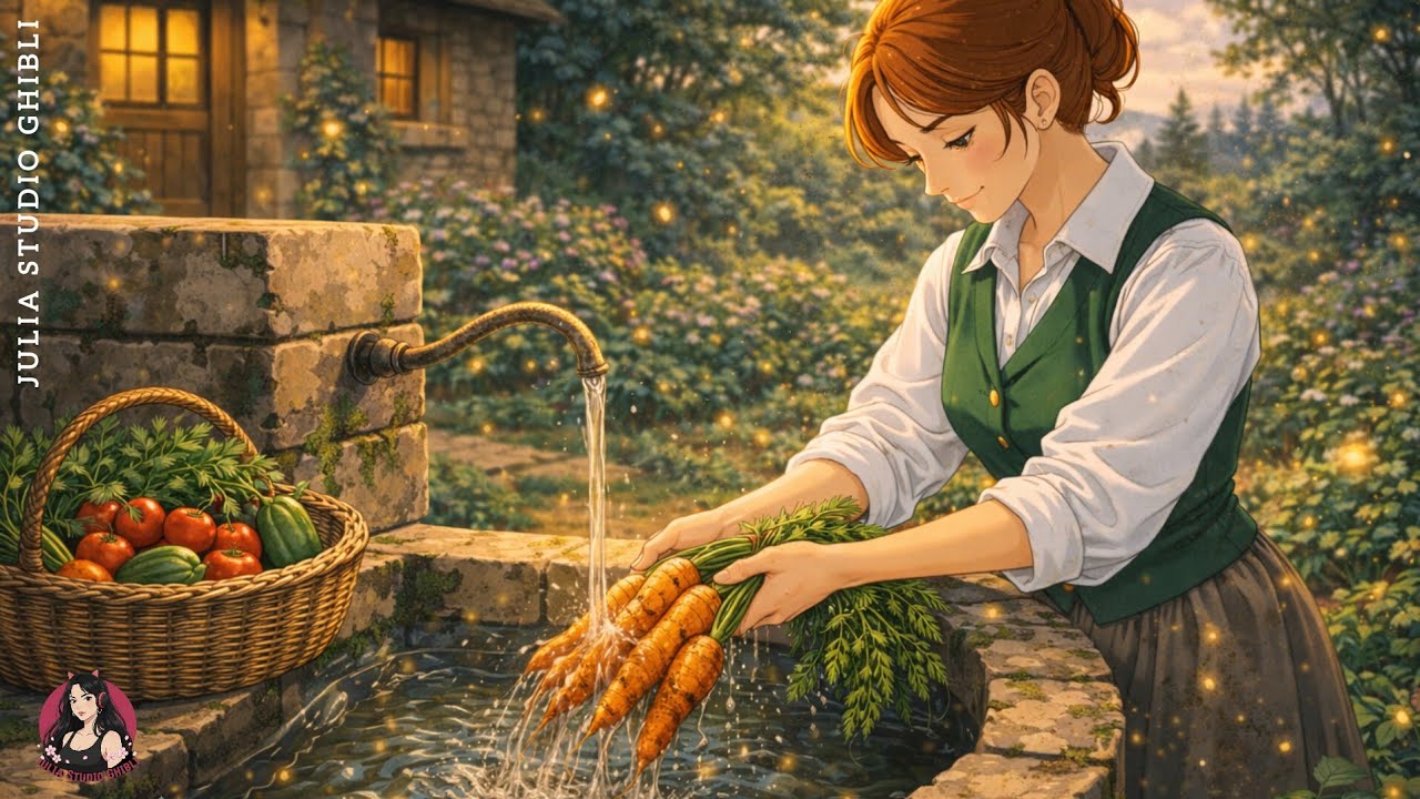 A Quiet Cozy Day in the Countryside | Vintage Victorian Girl | A Ghibli-Style Comfort Story