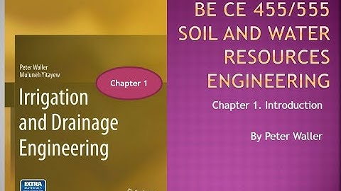 Chapter 1. Irrigation introduction