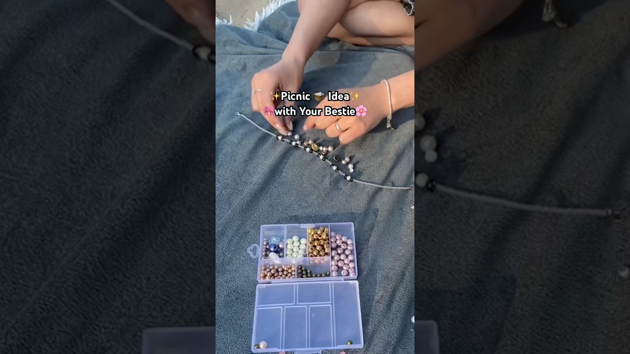 ⭐️Summer Beach Picnic🧺with your Bestie🍰DIY Jewelry🌼Easy Crafts