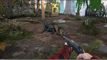 Dog artificial intelligence tests with order options - Derelicts WIP - Unreal Engine 4