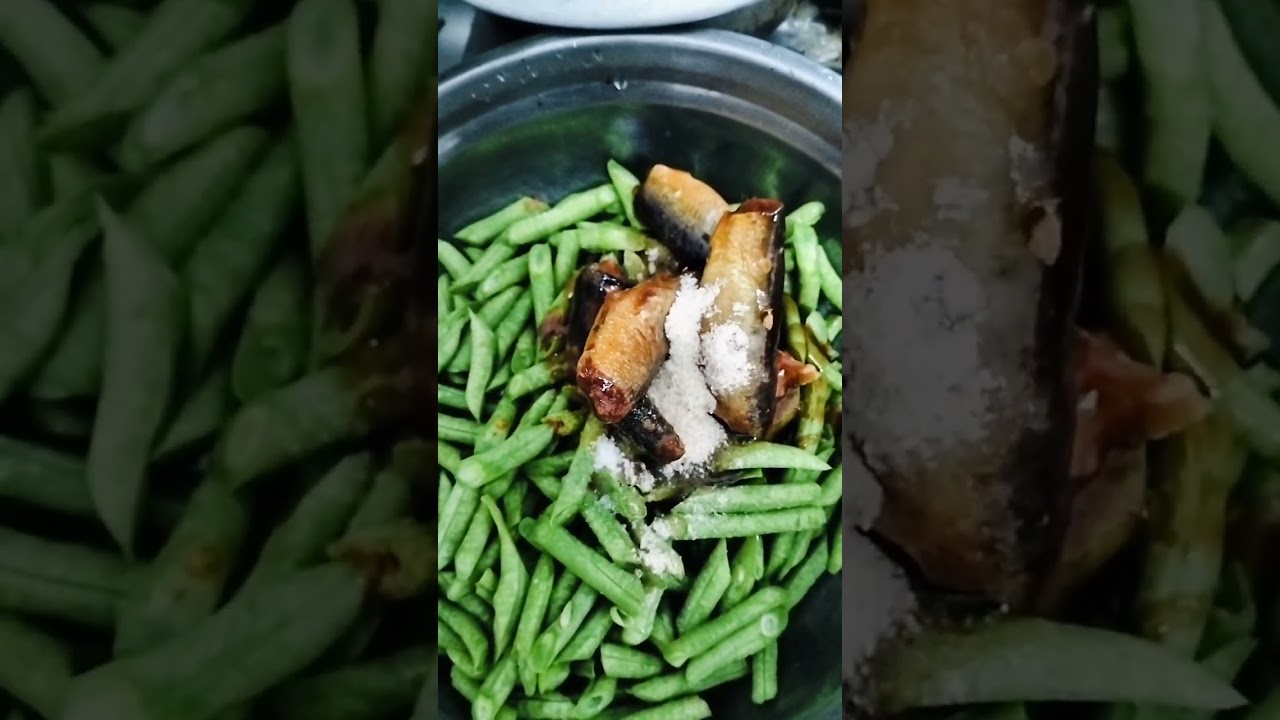 ผัดพริกแกงถั่วปลากระป๋อง