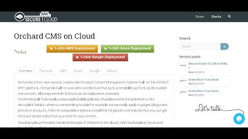 Secured Orchard CMS on Windows 2008 R2  Deploy on Azure , AWS and Google Cloud Platform.