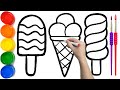 How to draw ice cream easy for beginners  ks art